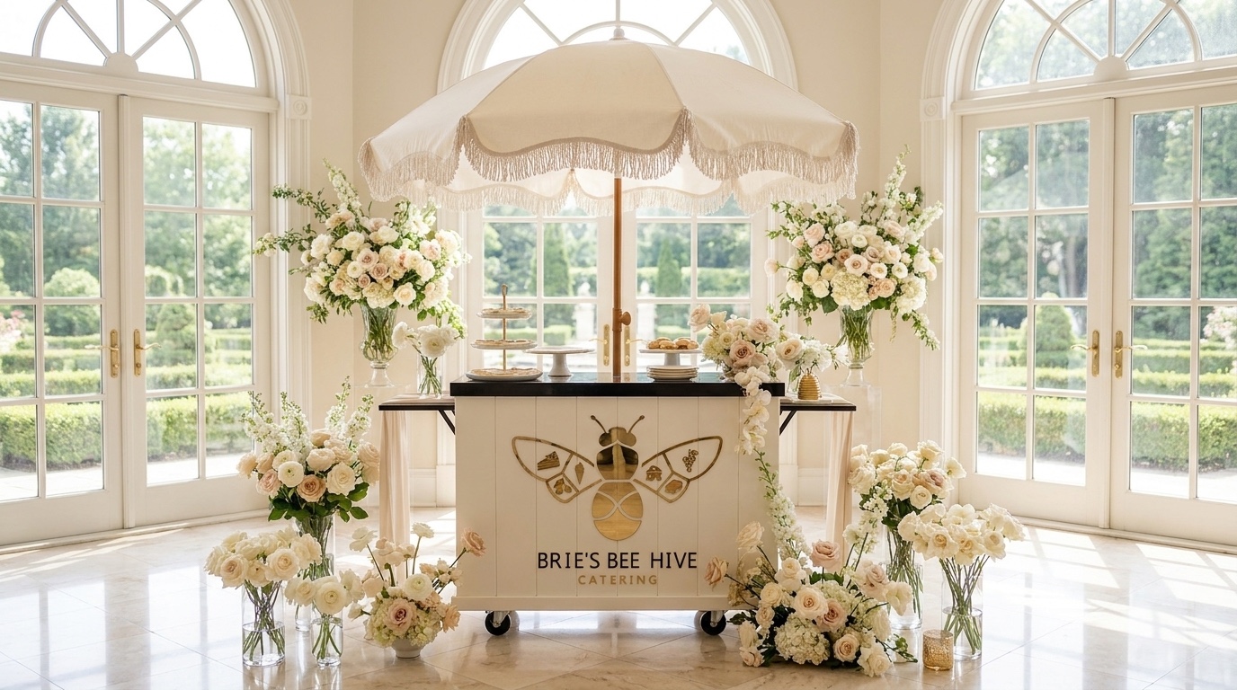 Brie's Bee Hive luxury catering cart