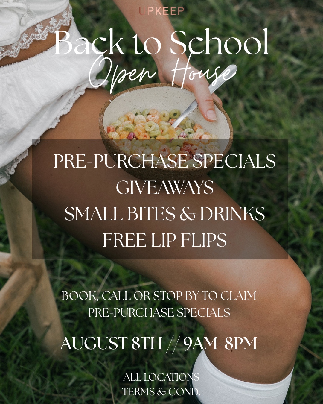Back to School Open House campaign graphic