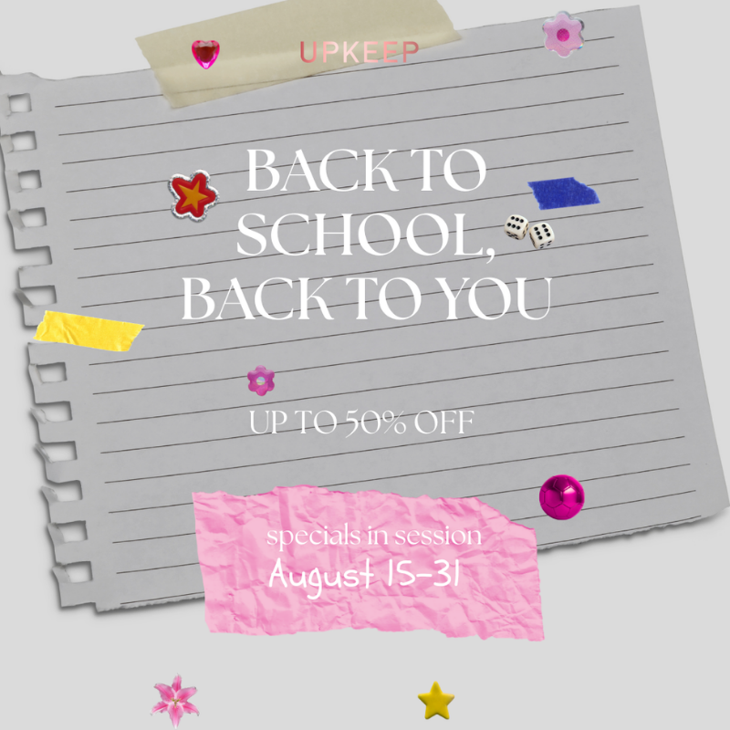 Back to School note campaign graphic