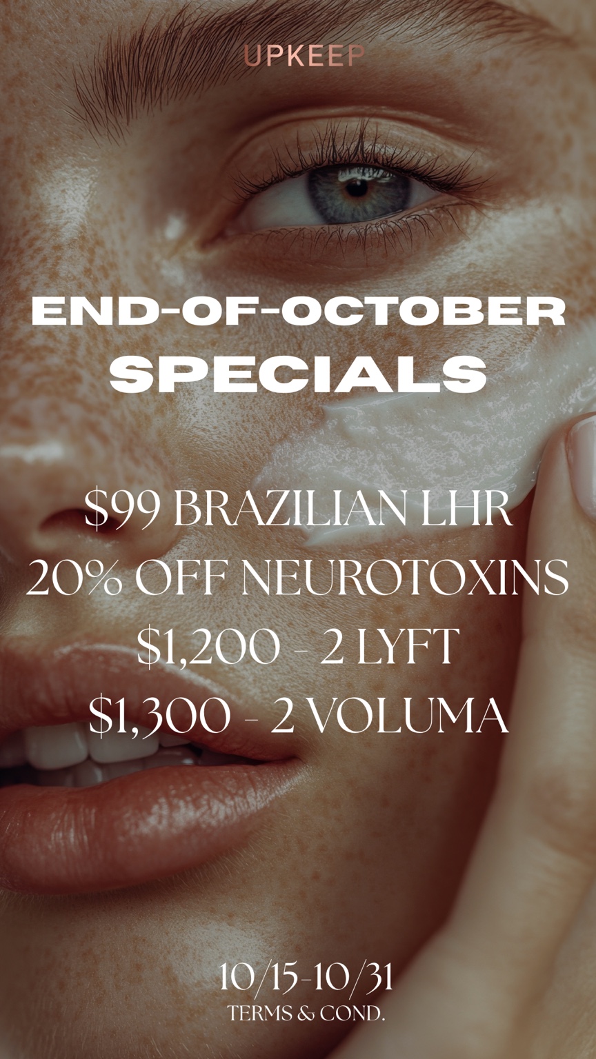 End of October specials graphic