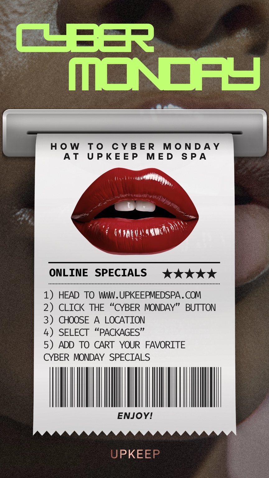 Pink Friday receipt campaign graphic