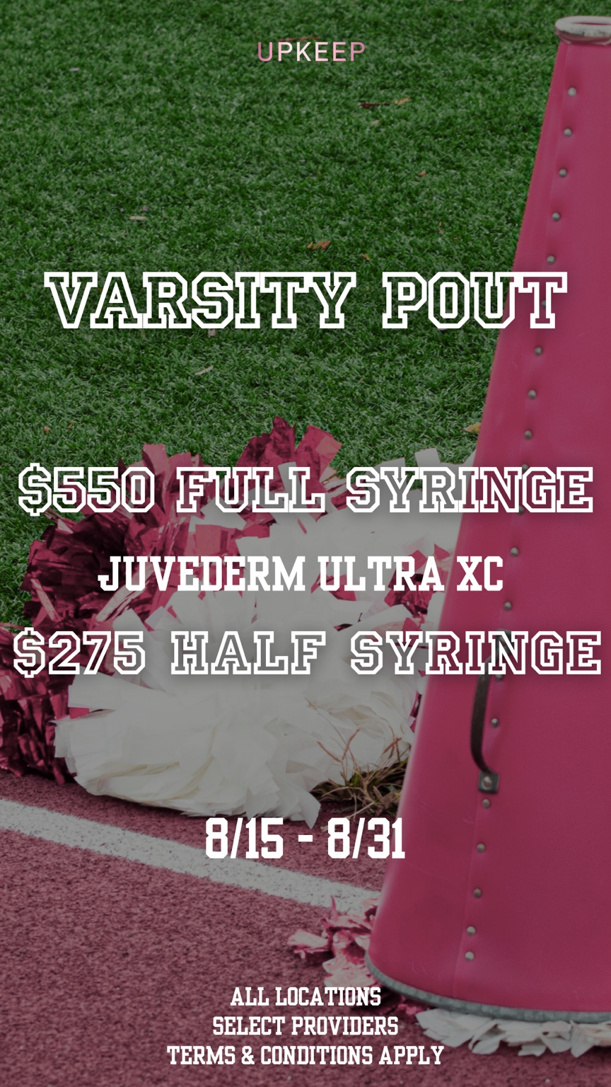 Varsity Pout campaign graphic
